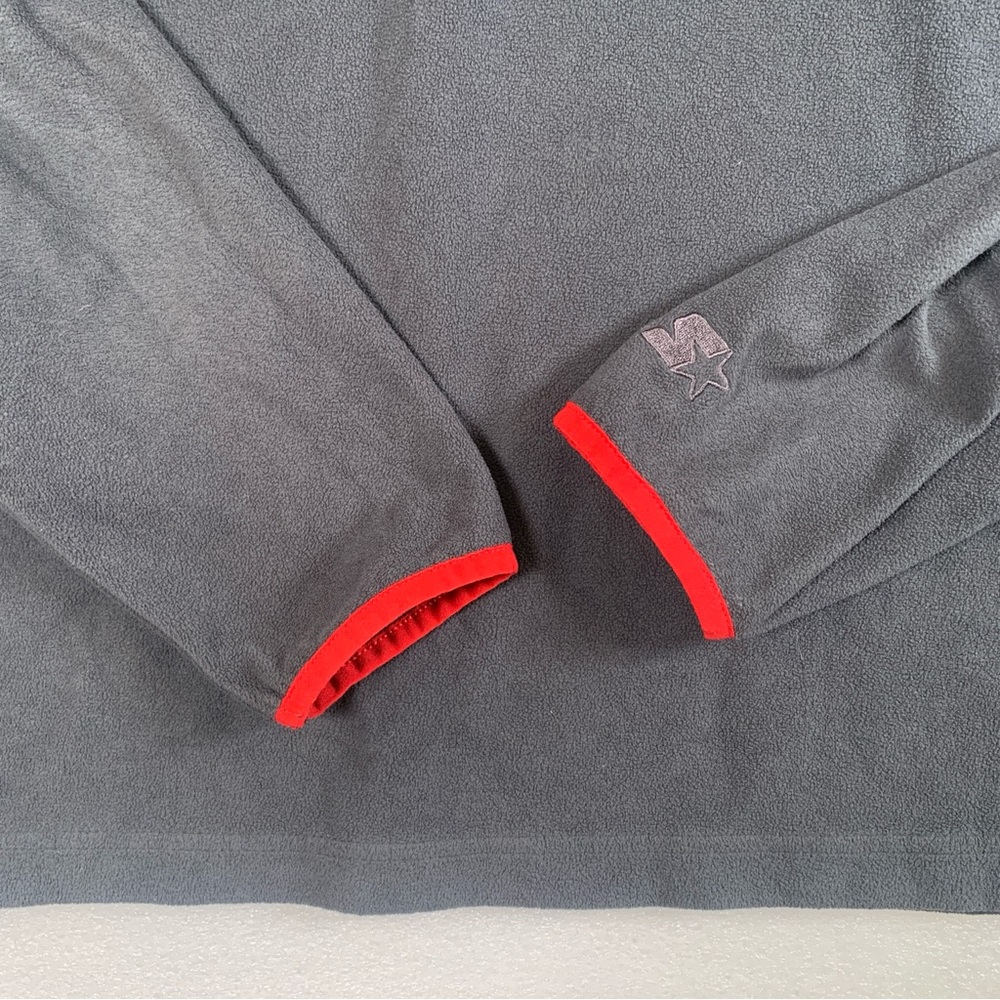 STARTER Men’s 1/4 Zip Grey Pullover Fleece Sweater Size Large 42-44 - Picture 11 of 12